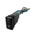 2li ON-OFF Anahtar Mavi Işıklı 5-Kablolu 12V 3A - Led Light Bar + Driving Lights
