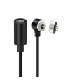2-Pin 10mm 90C Kablolu Pogo Pin Manyetik Konnektör Takımı - DC Soketli