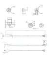 2-Pin 10mm 90C Kablolu Pogo Pin Manyetik Konnektör Takımı - DC Soketli