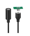 2-Pin 10mm Kablolu PCBli Pogo Pin Manyetik Konnektör Takımı - DC Soketli