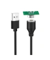 2-Pin 10mm Kablolu PCBli Pogo Pin Manyetik Konnektör Takımı - USB Soketli