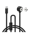 2-Pin 15mm 90C Kablolu Pogo Pin Manyetik Konnektör Takımı - Type-C Soketli