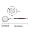 20mm Ultrasonik Sis Buhar Yapıcı Piezo Sensör Kablolu