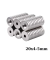 20x4-5mm Havşa Delikli Neodyum Güçlü Mıknatıs - Neodim Magnet