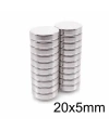 20X5mm Neodyum Güçlü Mıknatıs - Neodim Magnet