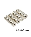 20x6-5mm Havşa Delikli Neodyum Güçlü Mıknatıs - Neodim Magnet