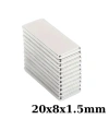 20x8x1.5mm Neodyum Güçlü Mıknatıs - Neodim Magnet