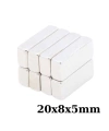 20x8x5mm Neodyum Güçlü Mıknatıs - Neodim Magnet