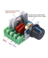 220v AC Motor Sürücü / 2000w Voltaj Regülatörü Hız & Işık Düşürücü
