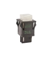 2243A 22mm 220V Işıklı Yaylı Push Buton - Beyaz