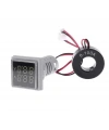 22mm Dijital Voltmetre-Ampermetre AC 20-500V 0-100A Beyaz