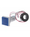 22mm Dijital Voltmetre-Ampermetre AC 20-500V 0-100A Mavi