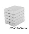 25x10x5mm Neodyum Güçlü Mıknatıs - Neodim Magnet