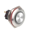 28B-G1Z-E 28mm Çıkık Anahtarlı Işıklı Metal Buton - Beyaz