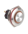 28B-G1Z-E 28mm Çıkık Anahtarlı Işıklı Metal Buton - Sarı