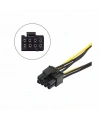 2X SATA Power Kablo To 8 Pin (6+2 ) Pci-e Dönüştürücü Güç Kablosu