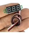 3 Kablo Mini Dijital Voltmetre 0.28inch 0-100V DC