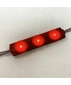 3lü Mercekli Modül Led - Kırmızı 12V 1.2W