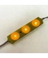 3lü Mercekli Modül Led - Sarı 12V 1.2W