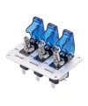 3lü ON-OFF Toggle Switch Panel - Mavi