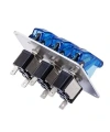 3lü ON-OFF Toggle Switch Panel - Mavi