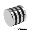 30x5mm Neodyum Güçlü Mıknatıs - Neodim Magnet