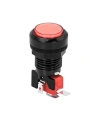 33mm 12V Işıklı Oyun Makinesi Butonu - Kırmızı