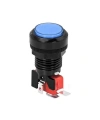 33mm 12V Işıklı Oyun Makinesi Butonu - Mavi