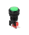 33mm 12V Işıklı Oyun Makinesi Butonu - Yeşil