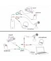 3.5mm Aux Kulaklık-Mikrofon Ayırıcı Kablo