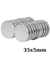 35x5mm Neodyum Güçlü Mıknatıs - Neodim Magnet