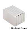 38x24x4.5mm Neodyum Güçlü Mıknatıs - Neodim Magnet