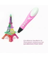 3D Kalem 3D Pen Yazıcı - 3 Farklı Renk PLA Filament Hediyeli