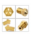 3D Yazıcı-Printer M6 1.75mm / 0.3mm V5-V6 Pirinç Nozzle