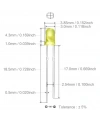 3mm Led Sarı Diyot Diffused 1 Adet