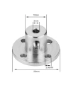 3mm Motor Bağlantı Aparatı - Alüminyum Göbek