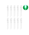 3mm Şeffaf Yeşil Led Paketi - 10 Adet