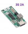3S 2A Type-C Şarj Modülü Çok Hücreli 18650 Lityum Pil Şarj Devresi 12.6V
