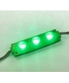 3W Mercekli Modül 3lü Led - Yeşil 12V