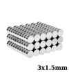 3x1.5mm Neodyum Güçlü Mıknatıs - Neodim Magnet