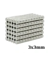 3x3mm Neodyum Güçlü Mıknatıs - Neodim Magnet