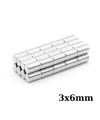 3x6mm Neodyum Güçlü Mıknatıs - Neodim Magnet