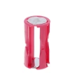 4lü AAA Pil Yuvası - 1.5V Paralel C-Tip Pil Dönüştürücü Pembe