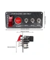 4lü ON-OFF Toggle Switch Panel - Motor Start Butonlu