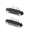 4-Pin 2.54mm 90C Pogo Pin Manyetik Konnektör Takımı