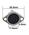 4 Pin Dişi DIN Konnektör - Flanşlı Panel Tipi