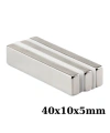 40x10x5mm Neodyum Güçlü Mıknatıs - Neodim Magnet