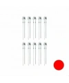 4.8mm Kırmızı Mantar Led Paketi - 10 Adet