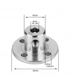 4mm Motor Bağlantı Aparatı - Alüminyum Göbek