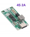 4S 2A Type-C Şarj Modülü Çok Hücreli 18650 Lityum Pil Şarj Devresi 16.8V